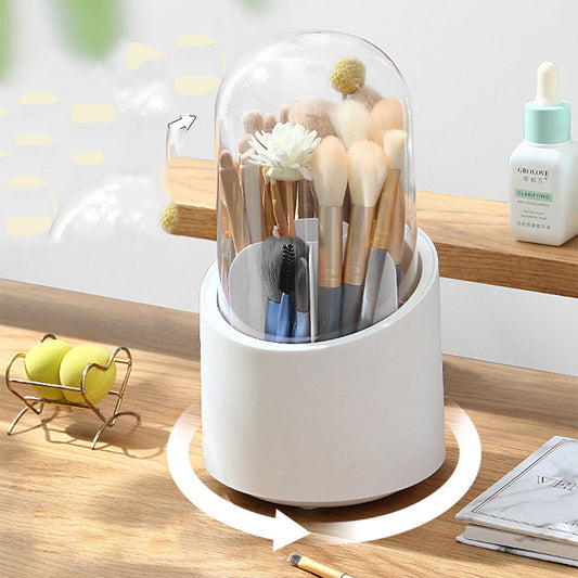 360° Rotary Makeup Brush Storage Holder 💄✨