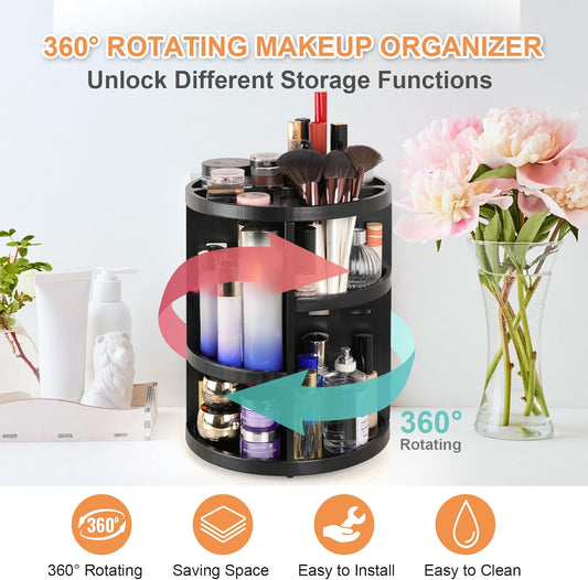 Cosmetics 360° Rotating Makeup Organizer