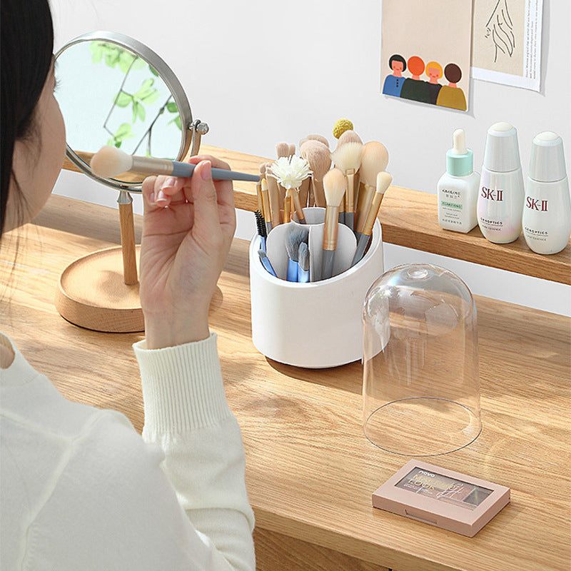 360° Rotary Makeup Brush Storage Holder 💄✨