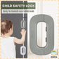 🔒 White Fridge Lock | One-Hand Use